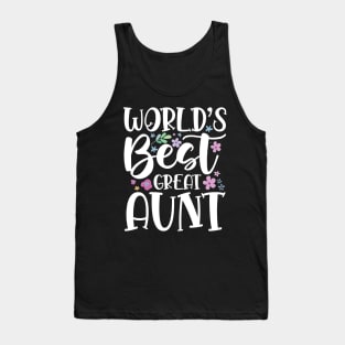 World's Best Great Aunt Tank Top